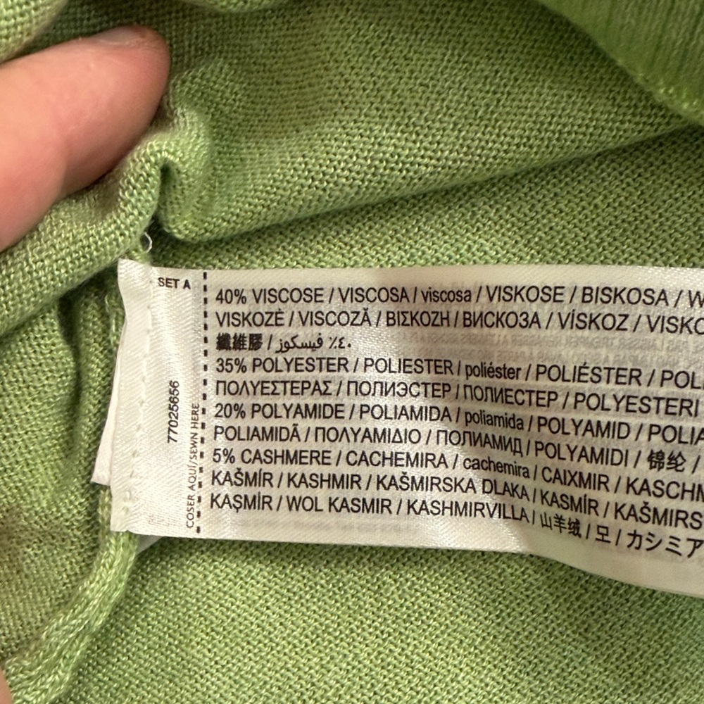 Mango Aqua Green Fine-knit Crew-Neck Sweater/NWT/S - Picture 12 of 16